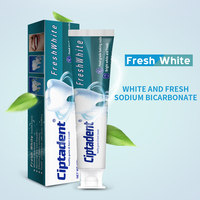 Dentifrice au bicarbonate de soude pur et frais personnalisable pour la maison et l'hôtel, voyage, parfum menthe.