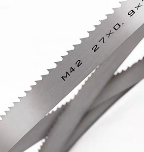 Hoja de sierra de cinta bimetálica M42 de grado industrial, acero alemán HSS, corte de sierra de cinta, OEM personalizable, hoja de sierra de cinta bimetálica - Product Image 1