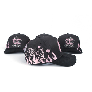 Chất lượng hàng đầu thiết kế logo của riêng bạn da lộn rộng vành mũ tùy chỉnh 3D thêu logo Mũ bóng chày 5-panel gorras Danny 31 mũ - Product Image 3