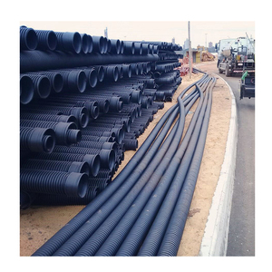 Tubes en plastique ondulés/HDPE SN4 Drainage dwc hdpe tuyau ponceau en plastique prix/hdpe double paroi tuyau ondulé - Product Image 4