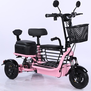 Un petit vélo électrique pliable à <span class=keywords><strong>trois</strong></span> <span class=keywords><strong>roues</strong></span> pour le transport des enfants, adapté aux femmes âgées à la maison - Product Image 3