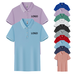 Wholesale men's high-quality embroidered shirts promotion customized polo shirts men's blank uniforms polo shirts