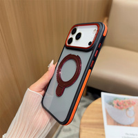 Étui magnétique pour téléphone Africa Transsion pour Infinix Hot 50 Pro+/50i/Note 50X/50 Pro/Smart 9, support d'anneau transparent en acrylique