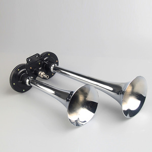 Bocina de Aire Doble para Auto, 12V, Aleación de Zinc, Súper Fuerte, Bocina para Motocicleta, Montaje Frontal - Product Image 1