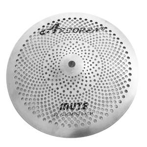 Ensemble de cymbales silencieuses pour entraînement, argentées, comprenant : Splash 10 pouces, Hi-Hat <span class=keywords><strong>14</strong></span> pouces, Crash 16 pouces, Ride 20 pouces, O Zone 16 pouces, China <span class=keywords><strong>18</strong></span> pouces - Product Image 2