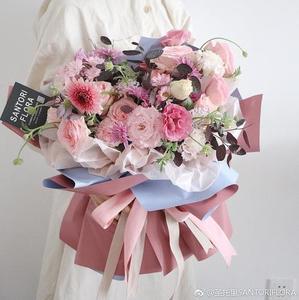 100% водонепроницаемая, изысканная и изящная упаковочная бумага в полоску для мыльных цветов - Product Image 1