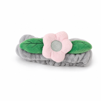 Headband Beludru Flanel OEM Desain Bunga Daun Grosir untuk Salon Kecantikan SPA Hadiah Pesta Natal Pernikahan Kembali ke Sekolah