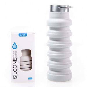 Silicone Material Water Bottle for Adults <b>Reusable</b> Drinking <b>Cup</b> - Product Image 1