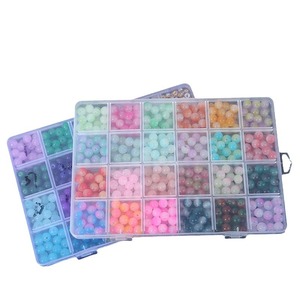 Perles en céramique et porcelaine de 8 mm pour la fabrication de bijoux, jouets, artisanat, faites à la main, couleurs mélangées, formes irrégulières, vente en gros - Product Image 1