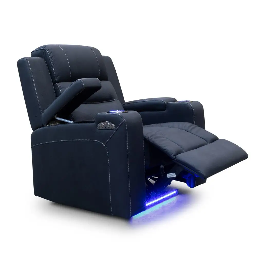CY Power Adjustable Headrest Cupholder Cinema Seats Electric Home Theatre Recliner Chair Leather Sofa Reclinable For Sale