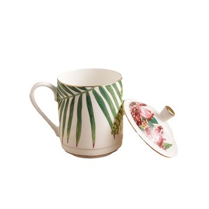 Nouvelle tasse en céramique de porcelaine fine 2024 avec couvercle pour hôtel, maison, bureau – Tasse à eau, thé, lait, café - Product Image 2