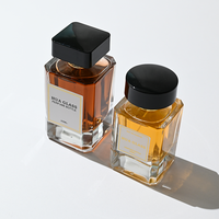 Vente en gros usine – Flacon de parfum de luxe unique de 30 ml, 50 ml, 100 ml, en verre transparent avec capuchon, pour cosmétiques et parfums