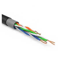 Cable UTP para Exteriores Cat5e de 350MHz, 24AWG, 4 Pares, Cobre Desnudo, 305m, con Cubierta de PE+PVC (-40C~+70C)