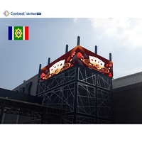 Canbest Apro P10 10Mm 8640X2240Mm 5760X2240Mm Écran d'affichage LED extérieur pour toit de maison de jeu en Afrique du Sud