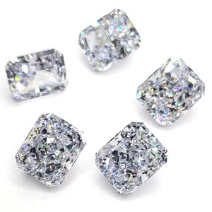 Piedras Cz sueltas de calidad Toq Corte radiante Octágono Corte de hielo triturado <span class=keywords><strong>Zirconia</strong></span> cúbica blanca Venta directa de fábrica - Product Image 2