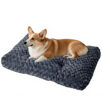 Lit pour chien luxueux lavable, tapis de couchage confortable en peluche pour grands chiens et chats