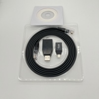 Adaptador de Serie 2 en 1 RS232, 1,8 m, usb a rj45, para interruptores de enrutadores y servidores