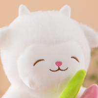 En gros, Adorable Peluche Mouton Tulipe, Poupée Agneau Fleur à Câliner, Jouet en Peluche Animal en Peluche pour Dormir, Compagnon pour Enfants, Cadeau d'Anniversaire