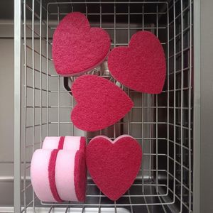 Esponjas de Cocina en Forma de Corazón de 30 mm de Grosor, Cepillos para Lavar Platos, Estropajo - Product Image 3