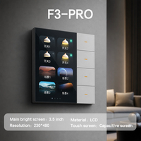 Panneau de commande tactile intelligent sans fil pour maison connectée, 3,5 pouces, application Tuya, interrupteur relais 4 canaux pour assistant domestique mural