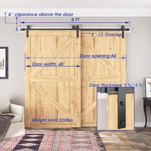 Accesorios de puerta corredera de acero de estilo moderno <span class=keywords><strong>para</strong></span> <span class=keywords><strong>herrajes</strong></span> de puerta de <span class=keywords><strong>Granero</strong></span> rodante <span class=keywords><strong>para</strong></span> uso en apartamentos - Product Image 3