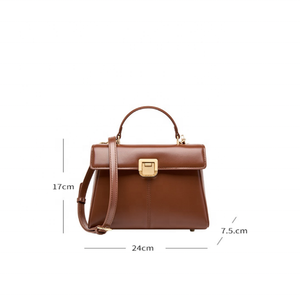 Bolso de Mano de Cuero de Alta Calidad para Mujer, Diseño Nuevo 2026, Logotipo Personalizado, Bolso de Hombro de Moda para Mujer, Bolso de Mensajero de Cuero Genuino - Product Image 6