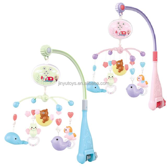 Musical for Baby Toy Baby Rattles Remote Control Toy with Music and Projection Baby Sleeping Bedbell Hanging Sleep Musical Crib