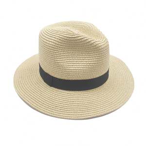 En gros Classique Western Noeud Ruban Chapeau Panama pour Couple D'été - Product Image 2