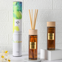 Diffuseur à bâtonnets de luxe 150 ml, huile essentielle, verre ambré, aromathérapie longue durée, parfum écologique, 2 mois d'utilisation à domicile