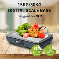 LongFly Factory Venta al por mayor Balanza electrónica digital 6kg 15kg 128*32 LCD A0 Pesaje Caja registradora POS Caja registradora
