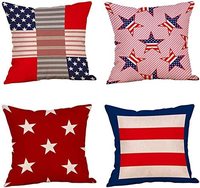 Vente en gros de 7 pièces de tissus en coton sergé imprimés patriotiques pour le 4 juillet, pour la décoration textile de la maison, le quilting, le bricolage