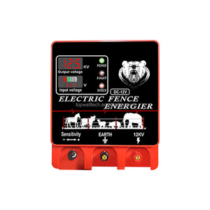 Chargeur d'électrificateur de clôture électrique 20 milles, dissuade les prédateurs avec affichage et alarme - Product Image 1