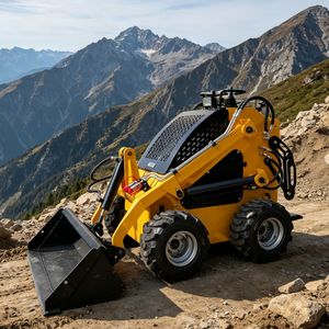 450 Mini Skid Steer <b>Track</b> with Cost-efficient Hydraulic Vibratory Road Roller Attachments Front End - Product Image 4