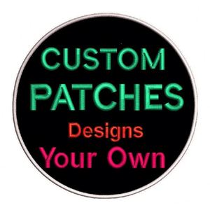 Patchs brodés personnalisés à coudre ou thermocollants pour vêtements, logo de club personnalisé, patchs à crochets et boucles DIY - Product Image 1