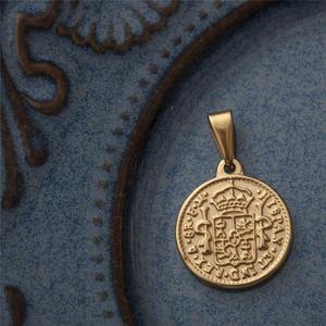 Colgante de Barra Chapado en Oro, Colgante Personalizado de Dólar Estadounidense en Acero Inoxidable - Product Image 4