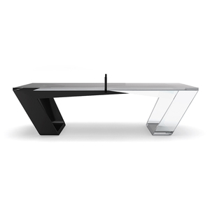 <span class=keywords><strong>Tavolo</strong></span> da <span class=keywords><strong>Ping</strong></span> <span class=keywords><strong>Pong</strong></span> <span class=keywords><strong>Professionale</strong></span> per Interni dal Design Moderno, Alta Qualità, Durevole, 2-in-1 con Telaio in Legno Massiccio e Piano in Acrilico Nero - Product Image 3