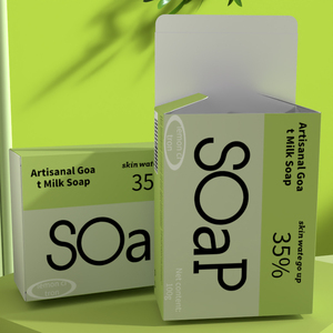 Boîte d'emballage de savon personnalisée avec logo imprimé, boîte d'emballage de savon artisanal, boîte d'emballage de savon recyclable, boîte d'emballage en papier brillant - Product Image 2