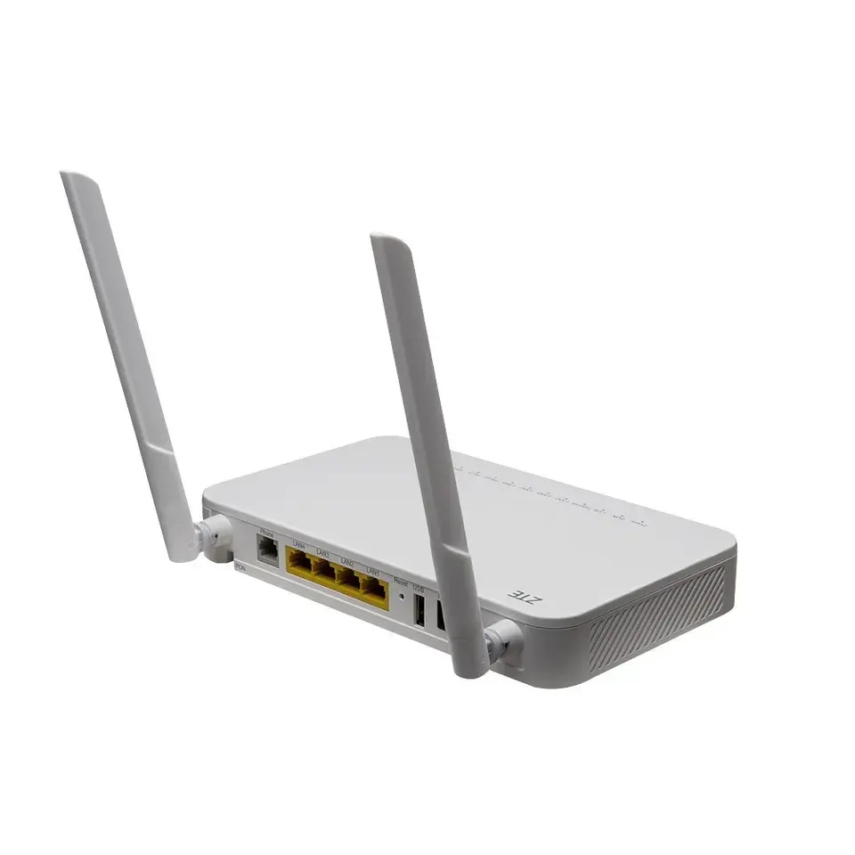 가장 저렴한 ONU ZTE F670L 4GE 2.4G 와이파이 광섬유 GPON ONT 새로운 사용 GPON ONU wee