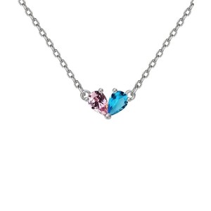 Collar con Colgante de Corazón con Doce Piedras de Nacimiento Independientes en Latón con Diseño de Amor y Elementos de Diamantes - Gran Venta - Product Image 5