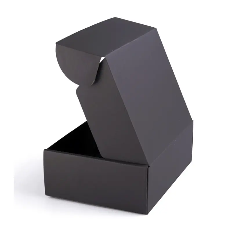 OEM versandcarton Персонализированная гофрированная черная отправка черная коробка, упаковочная коробка, Пользовательский логотип