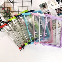Classeur à Fermeture Éclair A5 A6 Kpop Transparent pour Cartes Photo, Album Photo DIY, Organisateur de Sac à Feuilles Mobiles 6 Trous, Carnet