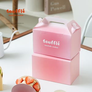 Boîtes d'emballage en carton biodégradable personnalisées en gros, avec revêtement UV, pour pâtisserie, gâteaux, beignets et plus, avec logo personnalisé - Product Image 5