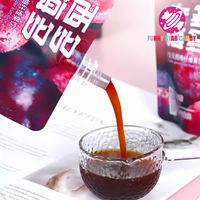 OEM boisson de jus personnalisée bonbons collations délicieuses peptide de collagène saveur de fruit de pruneau boisson instantanée gelée de konjac