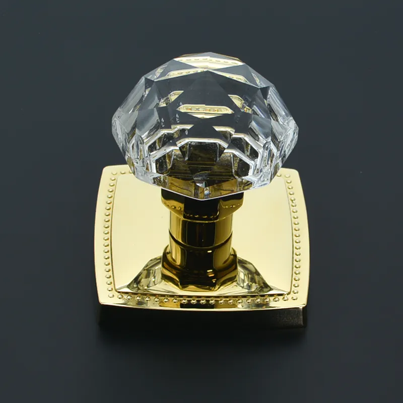 Luxus-Stil Kristall knopf Zink legierung Basis moderne hochwertige schöne Gold Silber Kristall Tür knauf Griff