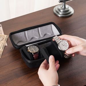 Étui de présentation de montre personnalisé de luxe en EVA rigide, étanche, avec fermeture éclair, pour voyage, boîte à montre portable personnalisée - Product Image 4
