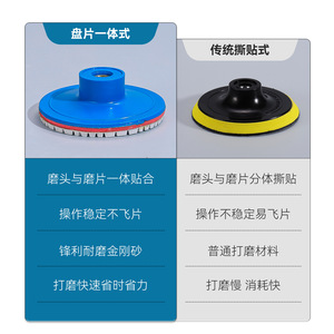 แผ่นขัดเพชร 80 มม. แบบหยาบ สำหรับเครื่องเจียร ขัดหินอ่อน - Product Image 4
