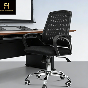 Sedia da <span class=keywords><strong>Ufficio</strong></span> Moderna e Semplice in Rete, Sedia per Visitatori di Alta Qualità Nera, Vendita all'Ingrosso - Product Image 1
