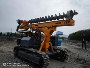 Marteau hydraulique sur chenilles pour piquage de pieux solaires, pour la <span class=keywords><strong>construction</strong></span> routière - Product Image 6