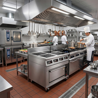 In-Smart 3500W*4 Kompor Listrik Industri 4 Tungku Oven Komersial Dapur Restoran Tugas Berat SUS304 Garansi 1 Tahun
