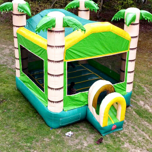 Commercial grade outdoor Kids party bouncer jumping bouncy castle <b>Inflatable</b> tropical bounce <b>house</b> for sale - Product Image 1